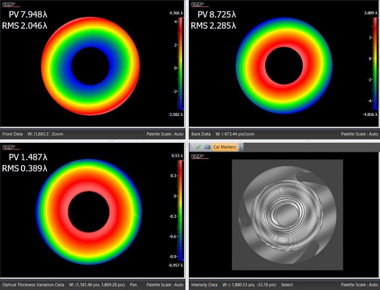 薄玻璃光学元件的测量